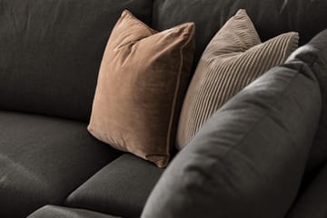 Trend 4-sits Vänstervänd L-formad Schäslongsoffa i Tyg - Svart - Products - Möbler - Soffa - Divansoffa & schäslongsoffa - 4 sits soffa med divan