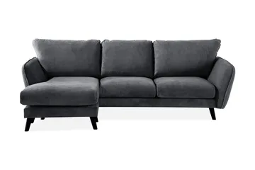 Trend Lyx 3-sits Vänstervänd L-formad Divansoffa i Tyg