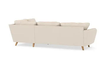 Trend Lyx 4-sits Högervänd L-formad Schäslongsoffa i Manchester - Beige - Products - Möbler - Soffa - Divansoffa & schäslongsoffa - 4 sits soffa med divan