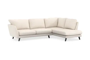 Trend Lyx 4-sits Högervänd L-formad Schäslongsoffa i Manchester - Beige - Products - Möbler - Soffa - Divansoffa & schäslongsoffa - 4 sits soffa med divan