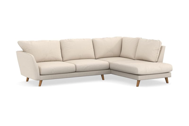 Trend Lyx 4-sits Högervänd L-formad Schäslongsoffa i Manchester - Beige - Products - Möbler - Soffa - Divansoffa & schäslongsoffa - 4 sits soffa med divan