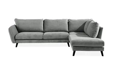 Trend Lyx 4-sits Högervänd L-formad Schäslongsoffa i Tyg