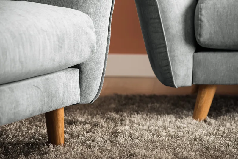 Trend Lyx 4-sits Högervänd L-formad Schäslongsoffa i Tyg - Grå - Products - Möbler - Soffa - Divansoffa & schäslongsoffa - 4 sits soffa med divan