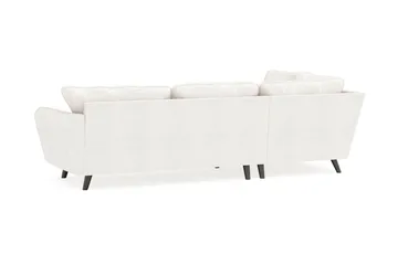 Trend Lyx 4-sits Vänstervänd L-formad Schäslongsoffa i Bouclé - Vit - Products - Möbler - Soffa - Divansoffa & schäslongsoffa - 4 sits soffa med divan