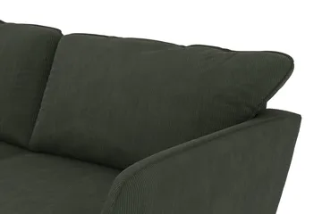 Trend Lyx 4-sits Vänstervänd L-formad Schäslongsoffa i Manchester - Mörkgrön - Products - Möbler - Soffa - Divansoffa & schäslongsoffa - 4 sits soffa med divan