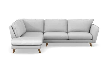 Trend Lyx 4-sits Vänstervänd L-formad Schäslongsoffa i Tyg