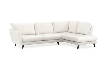 Trend Lyx Schäslongsoffa Höger - Vit|Bouclé - Products - Möbler - Soffa - Divansoffa & schäslongsoffa - 4 sits soffa med divan