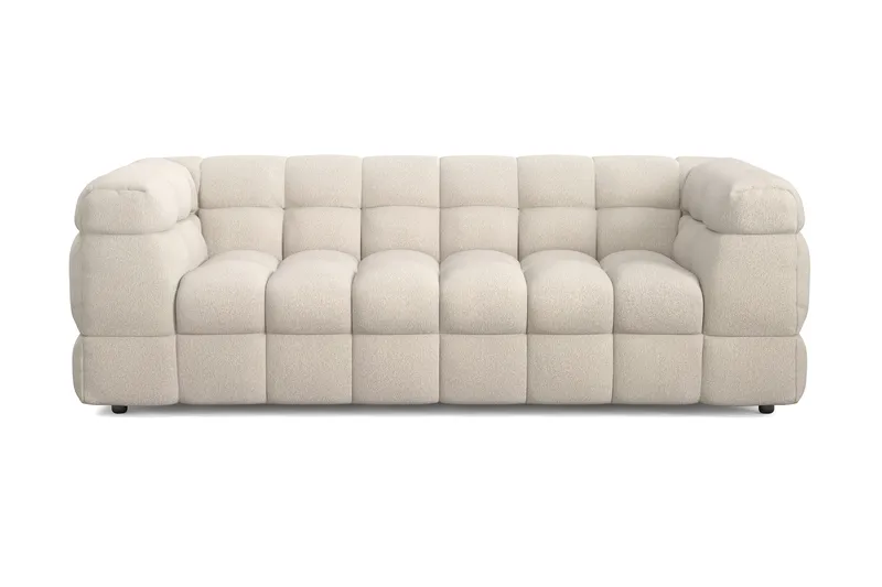 Elise 3-sits Bubblig Soffa, Beige