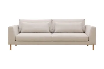 Florenz 3-sits Tygsoffa, Beige