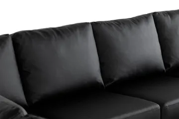 Crazy 7-sits Högervänd U-formad XX-Large Hörnsoffa med divan i Konstläder - Svart - Products - Möbler - Soffa - Hörnsoffa - Hörnsoffa med divan