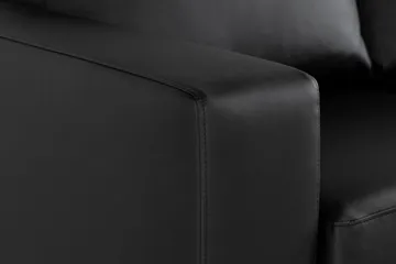 Crazy 7-sits Högervänd U-formad XX-Large Hörnsoffa med divan i Konstläder - Svart - Products - Möbler - Soffa - Hörnsoffa - Hörnsoffa med divan