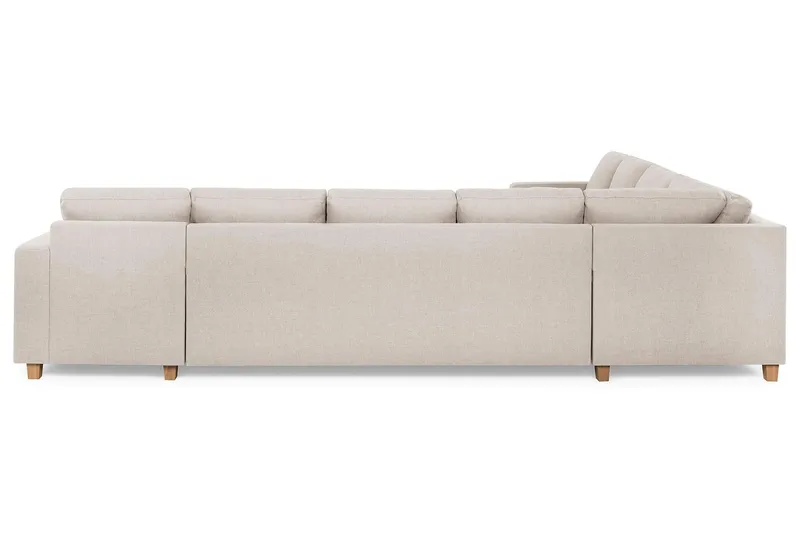 Crazy 7-sits Högervänd U-formad XX-Large Hörnsoffa med divan i Tyg - Beige - Products - Möbler - Soffa - Hörnsoffa - Hörnsoffa med divan