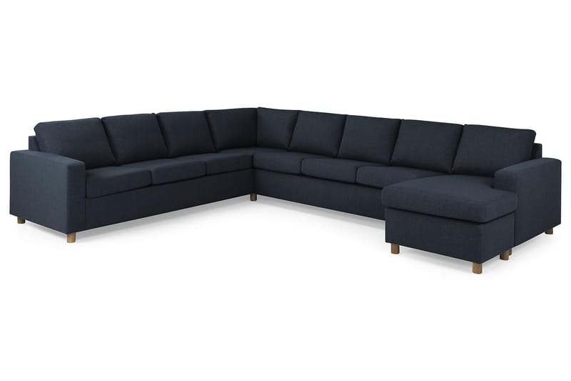 Crazy 7-sits Högervänd U-formad XX-Large Hörnsoffa med divan i Tyg - Blå - Products - Möbler - Soffa - Hörnsoffa - Hörnsoffa med divan