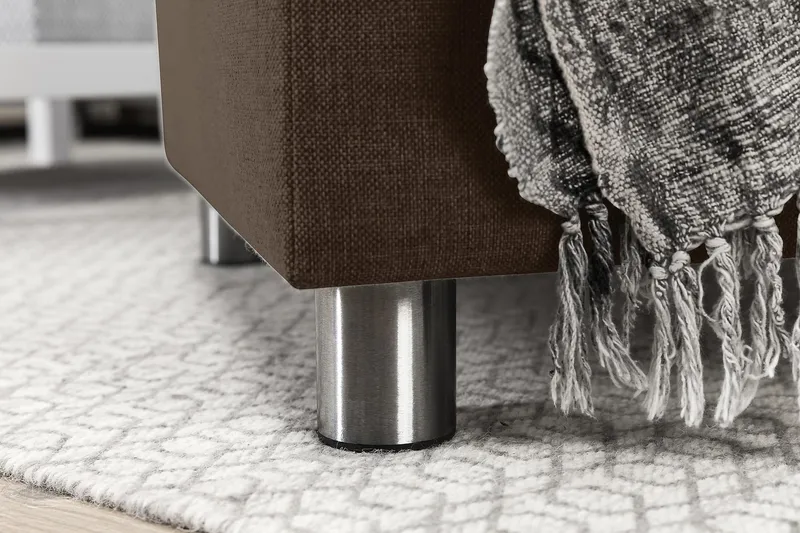 Crazy 7-sits Högervänd U-formad XX-Large Hörnsoffa med divan i Tyg - Brun - Products - Möbler - Soffa - Hörnsoffa - Hörnsoffa med divan