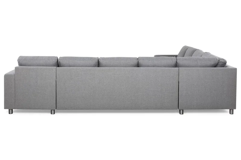 Crazy 7-sits Högervänd U-formad XX-Large Hörnsoffa med divan i Tyg - Grå - Products - Möbler - Soffa - Hörnsoffa - Hörnsoffa med divan