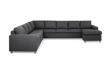 Crazy 7-sits Högervänd U-formad XX-Large Hörnsoffa med divan i Tyg