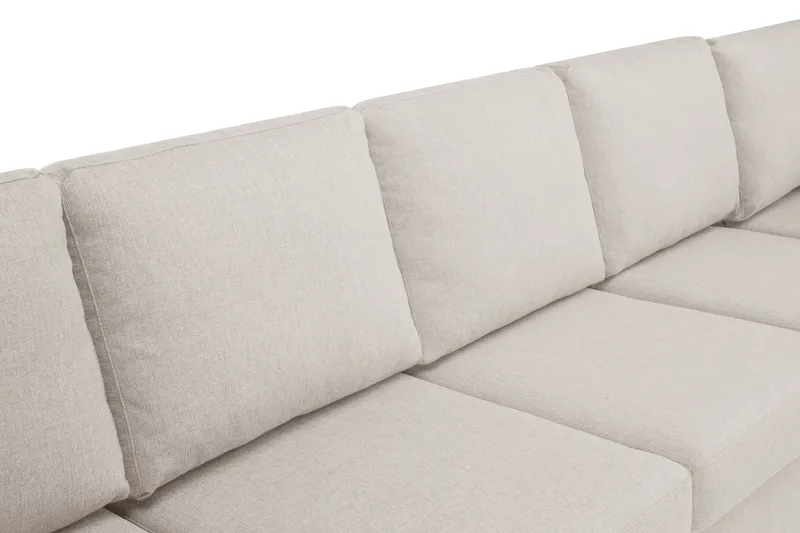 Crazy 7-sits Vändbar U-formad XX-Large Hörnsoffa med divan i Tyg - Beige - Products - Möbler - Soffa - Hörnsoffa