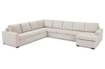 Crazy 7-sits Vändbar U-formad XX-Large Hörnsoffa med divan i Tyg - Beige - Products - Möbler - Soffa - Hörnsoffa