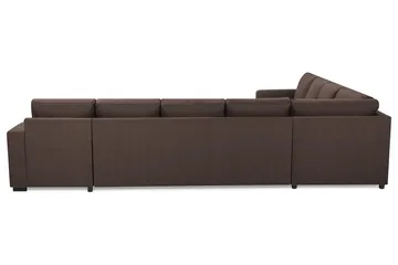 Crazy 7-sits Vändbar U-formad XX-Large Hörnsoffa med divan i Tyg - Brun - Products - Möbler - Soffa - Hörnsoffa