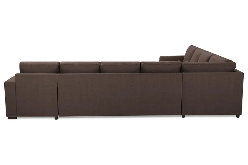 Crazy 7-sits Vändbar U-formad XX-Large Hörnsoffa med divan i Tyg - Brun - Products - Möbler - Soffa - Hörnsoffa