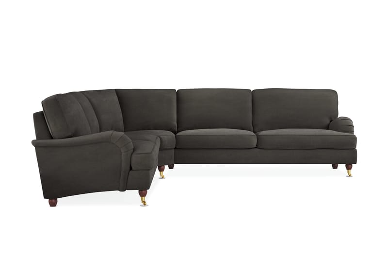 Howard Lyx 6-sits Högervänd L-formad Hörnsoffa i Manchester - Mörkgrå - Products - Möbler - Soffa - Hörnsoffa