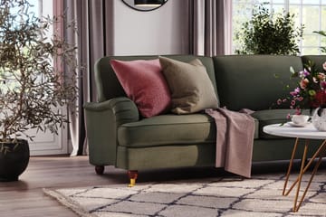Howard Lyx 6-sits Högervänd L-formad Hörnsoffa i Manchester - Mörkgrön - Products - Möbler - Soffa - Hörnsoffa
