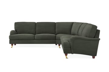 Howard Lyx 6-sits Högervänd L-formad Hörnsoffa i Manchester - Mörkgrön - Products - Möbler - Soffa - Hörnsoffa