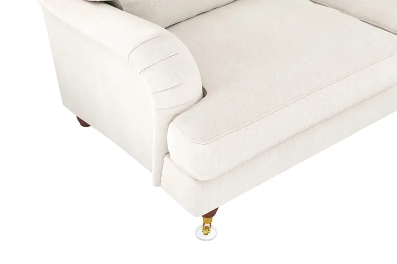 Howard Lyx 6-sits Högervänd L-formad Hörnsoffa i Sammet - Krämvit - Products - Möbler - Soffa - Hörnsoffa