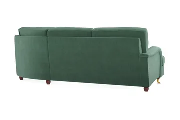 Howard Lyx 6-sits Högervänd L-formad Hörnsoffa i Sammet - Mörkgrön - Products - Möbler - Soffa - Hörnsoffa