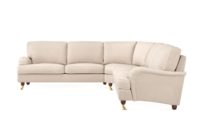 Howard Lyx 6-sits Högervänd L-formad Hörnsoffa i Tyg - Beige - Products - Möbler - Soffa - Hörnsoffa