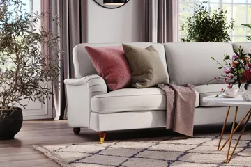 Howard Lyx 6-sits Högervänd L-formad Hörnsoffa i Tyg - Ljusgrå - Products - Möbler - Soffa - Hörnsoffa