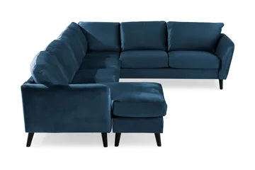 Trend 5-sits Vänstervänd U-formad Hörnsoffa med divan i Sammet - Blå - Products - Möbler - Soffa - Hörnsoffa