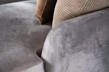 Trend 5-sits Vänstervänd U-formad Hörnsoffa med divan i Sammet - Ljusgrå - Products - Möbler - Soffa - Hörnsoffa