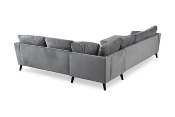 Trend 5-sits Vänstervänd U-formad Hörnsoffa med divan i Sammet - Ljusgrå - Products - Möbler - Soffa - Hörnsoffa