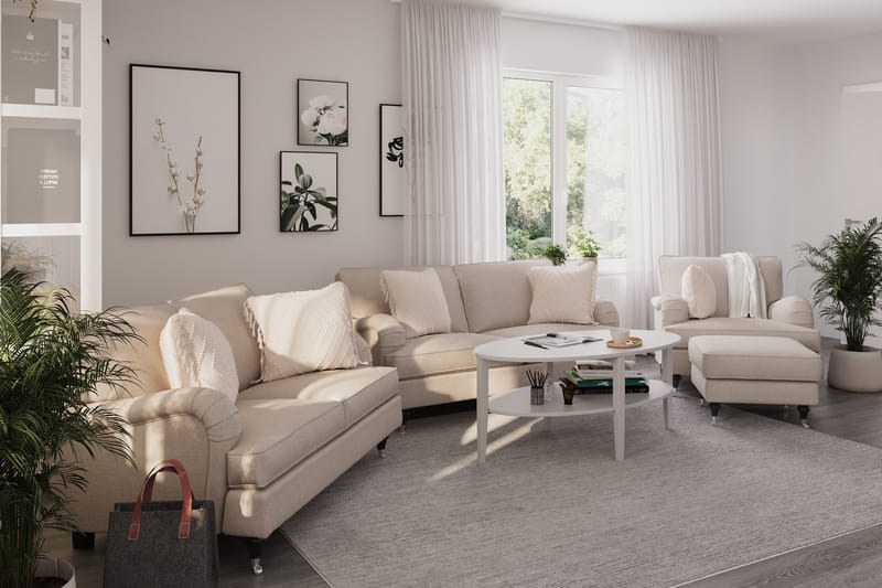 Howard Classic 2-sits Tygsoffa - Beige - Products - Möbler - Soffa - 2 sits soffa