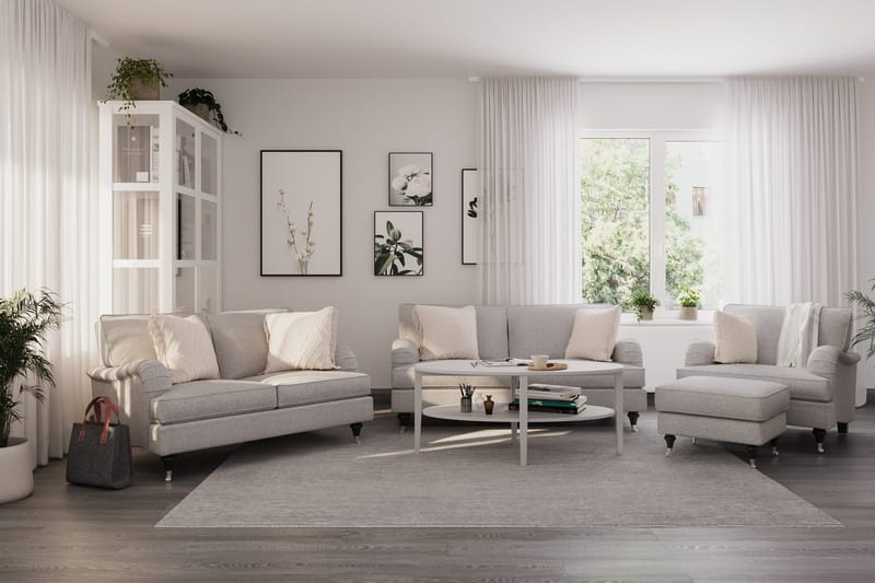 Howard Classic 2-sits Tygsoffa - Grå - Products - Möbler - Soffa - 2 sits soffa