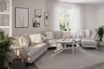 Howard Classic 2-sits Tygsoffa - Grå - Products - Möbler - Soffa - 2 sits soffa