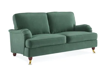 Howard Lyx 2-sits Sammetssoffa - Mörkgrön - Products - Möbler - Soffa - Sammetssoffa
