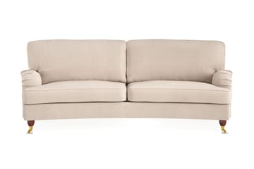 Howard Lyx 3-sits Svängd Tygsoffa - Beige - Products - Möbler - Soffa - 3 sits soffa