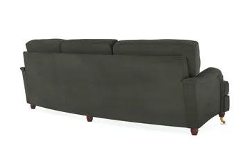 Howard Lyx 4-sits Svängd Manchestersoffa - Mörkgrön - Products - Möbler - Soffa - Howardsoffa
