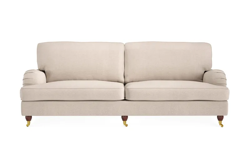 Howard Lyx 4-sits Tygsoffa, Beige