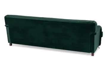 Howard Riviera 3-sits Svängd Sammetssoffa - Grön - Products - Möbler - Soffa - 3 sits soffa