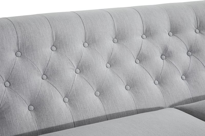 Howard Riviera 3-sits Svängd Tygsoffa - Grå - Products - Möbler - Soffa - 3 sits soffa
