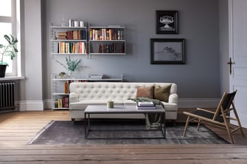 Howard Riviera 3-sits Svängd Tygsoffa - Ljusgrå - Products - Möbler - Soffa - 3 sits soffa