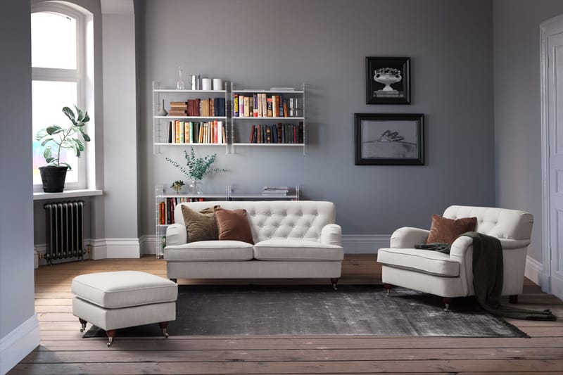 Howard Riviera 3-sits Tygsoffa - Ljusgrå - Products - Möbler - Soffa - 3 sits soffa