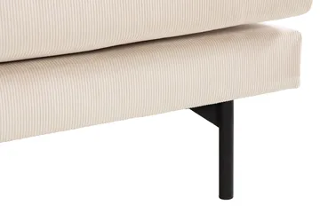 Menard 3-sits Djup Manchestersoffa - Beige - Products - Möbler - Soffa - 3 sits soffa