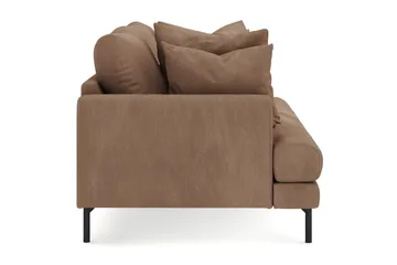 Menard 3-sits Djup Manchestersoffa - Brun - Products - Möbler - Soffa - 3 sits soffa