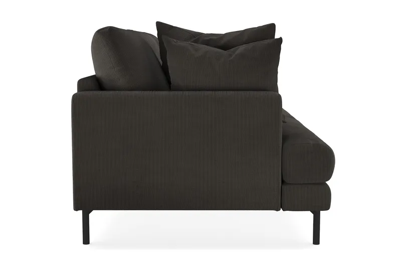 Menard 3-sits Djup Manchestersoffa - Mörkgrå - Products - Möbler - Soffa - 3 sits soffa