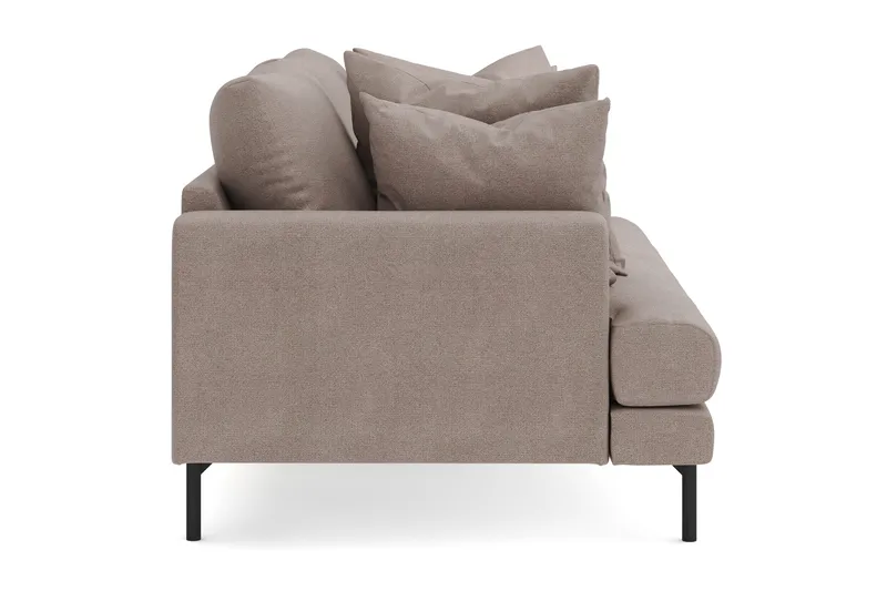 Menard 3-sits Djup Tygsoffa - Brun - Products - Möbler - Soffa - 3 sits soffa