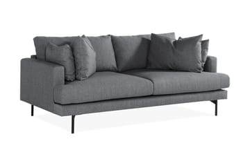 Menard 3-sits Djup Tygsoffa - Mörkgrå - Products - Möbler - Soffa - 3 sits soffa